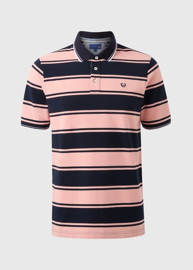 Lincoln Pink Stripe Polo Shirt