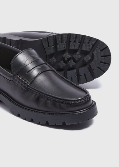 Black Chunky Loafers