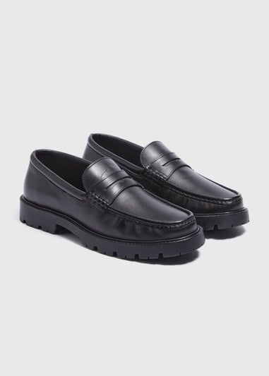 Black Chunky Loafers