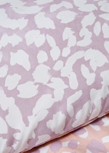 Lilac Leopard Duvet Set