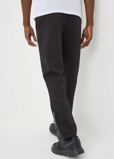 Souluxe Black Sports Co Ord Jogging Bottoms