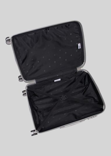 IT Luggage Grey Hardshell Suitcase