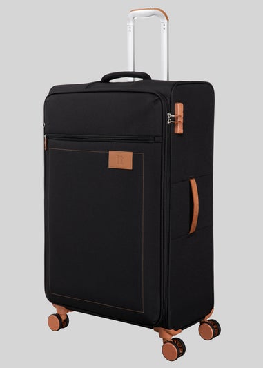 IT Luggage Black Soft Suitcase