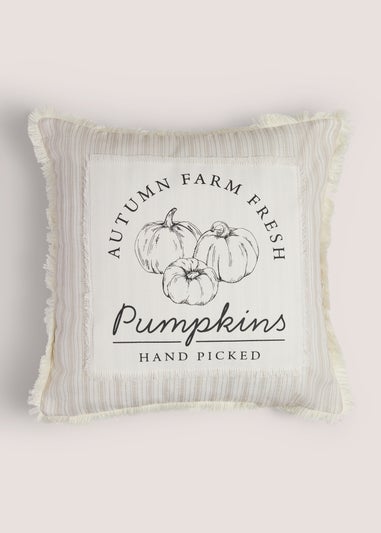 Natural Pumpkin Harvest Cushion