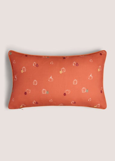 Embroidery Pumpkin Cushion