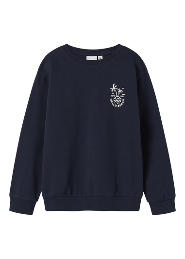 Name It Kids Navy Beach Sweatshirt (6-12yrs)