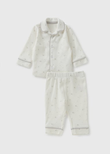 Baby Grey Star Pyjama Set (Newborn-23mths)