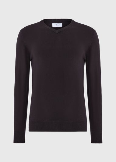 CASHMILON V NECK BLACK