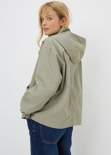 Khaki Short Anorak Jacket