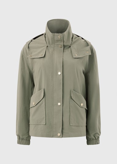 Khaki Short Anorak Jacket