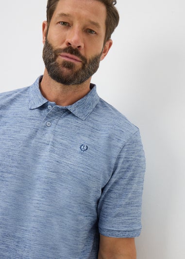 Lincoln Blue Popcorn Injection Polo