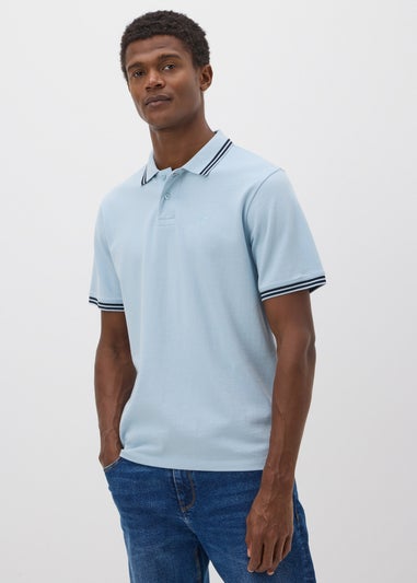 Blue Tipped Polo Shirt