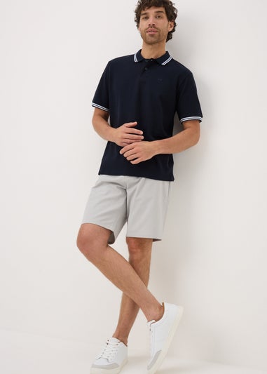 Navy Tipped Polo Shirt