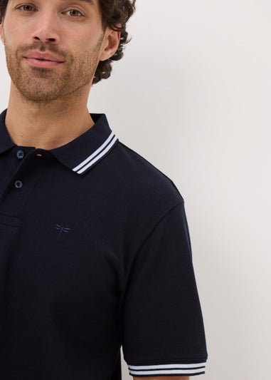 Navy Tipped Polo Shirt