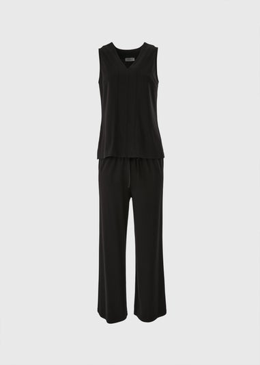 Black Ponte Co-Ord Vest