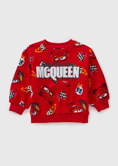 Cars Boys Red Lightning McQueen Sweatshirt (1-7yrs)