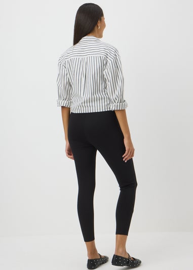 Black Ponte Leggings