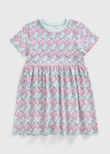 Girls Multicolour Floral Dress (1-7yrs)