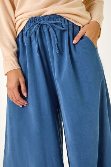 Roman Denim Baby Corduroy Wide Leg Trousers