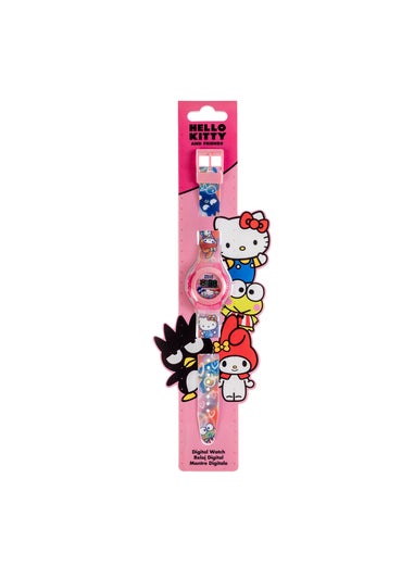 Hello Kitty Pink Printed Strap Digital Watch