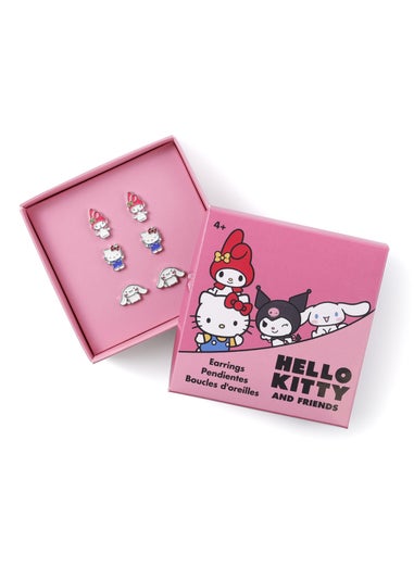 Hello Kitty Silver Earring Set 3 Pcs