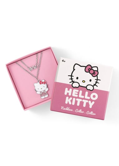 Hello Kitty Silver Plated Necklace Card Box  2pc