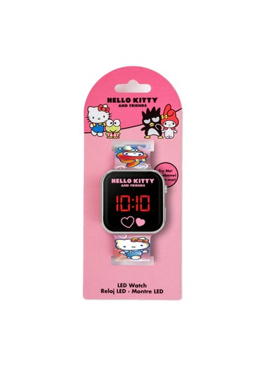 Hello Kitty Pink Printed Strap LED Watch