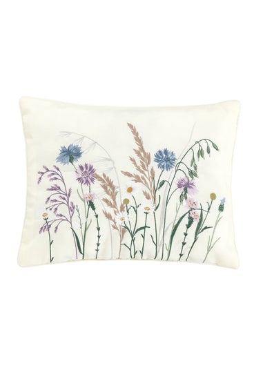 Catherine Lansfield Grasmere Floral Embroidered 30x40 cm Cushion