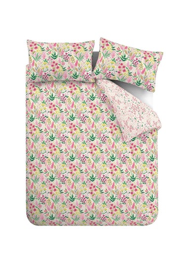 Catherine Lansfield Tilly Floral Reversible Duvet Cover Set