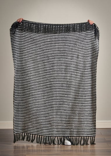 Catherine Lansfield Stab Stitch Blanket Throw (125x150cm)