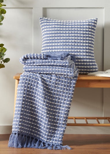 Catherine Lansfield Stab Stitch Blanket Throw (125x150cm)