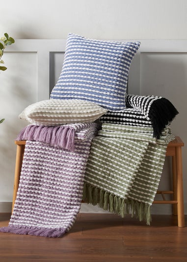 Catherine Lansfield Stab Stitch Blanket Throw (125x150cm)