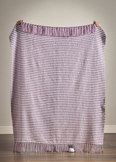 Catherine Lansfield Stab Stitch Blanket Throw (125x150cm)