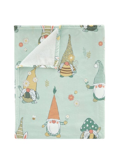 Catherine Lansfield Spring Gonks Cosy Fleece Blanket Throw (130x170cm)