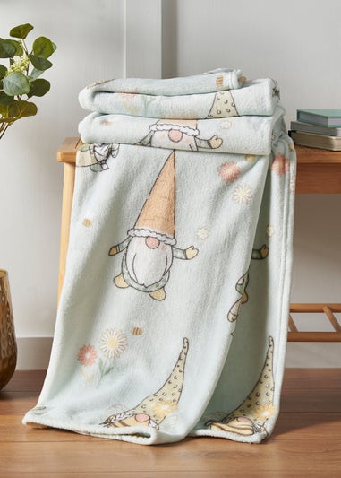 Catherine Lansfield Spring Gonks Cosy Fleece Blanket Throw (130x170cm)