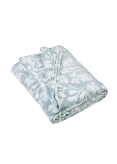 Catherine Lansfield Brooke Floral Cosy Fleece 200x240cm Blanket Throw