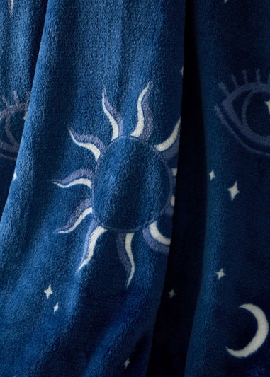 Sassy B Astrology Cosy Fleece 200x240cm Oversized Blanket Throw