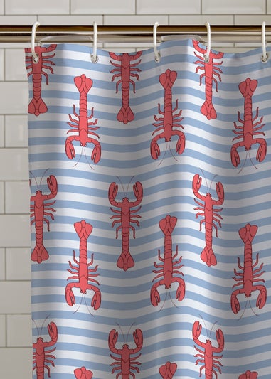 Catherine Lansfield Lobster Shower Curtain