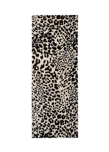 Catherine Lansfield Leopard Cotton Beach Sun Lounger Towel