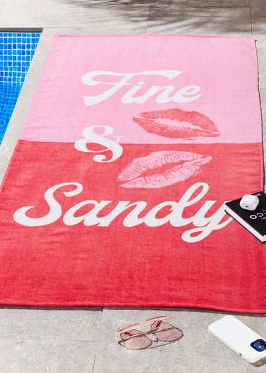 Sassy B Fine and Sandy Cotton Beach Towel