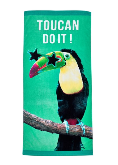 Catherine Lansfield Toucan Do It Cotton Beach Towel