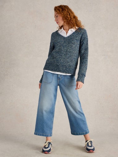 7/8-Jeans Tia mit weitem Bein