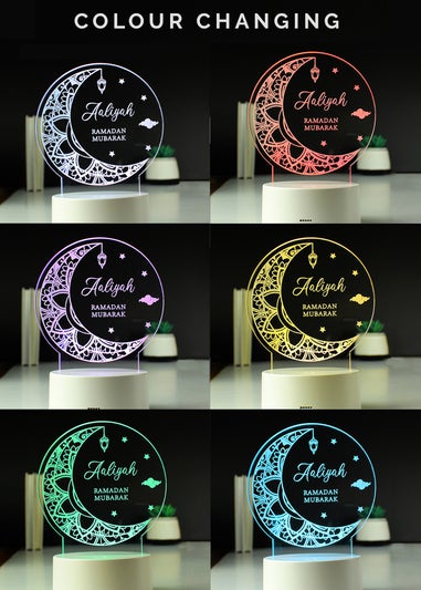 Personalised Memento Company White Eid & Ramadan LED Light