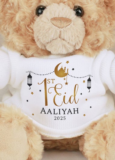 Personalised Memento Company Brown 1st Eid Teddy Bear