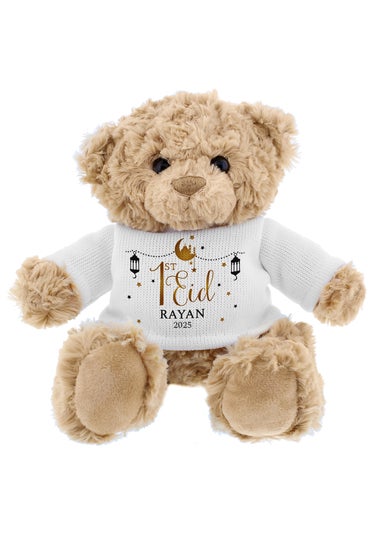 Personalised Memento Company Brown 1st Eid Teddy Bear