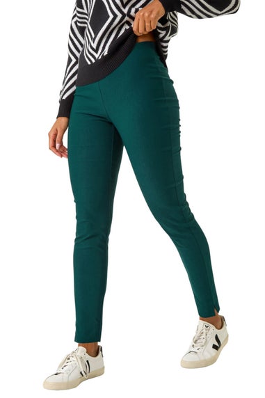 Roman Teal Fleece Lined Stretch Bengaline Trouser