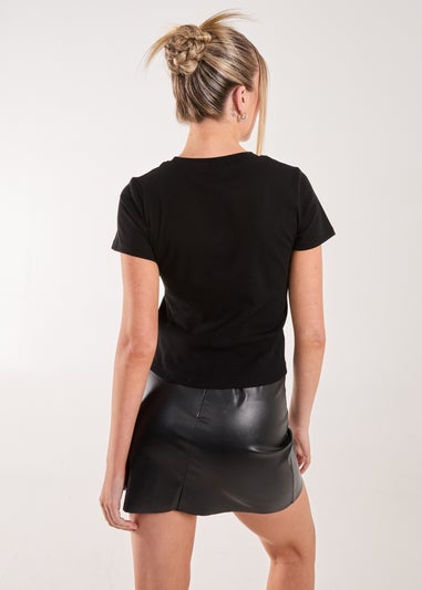 Pink Vanilla Black Diamante Iconic Tee
