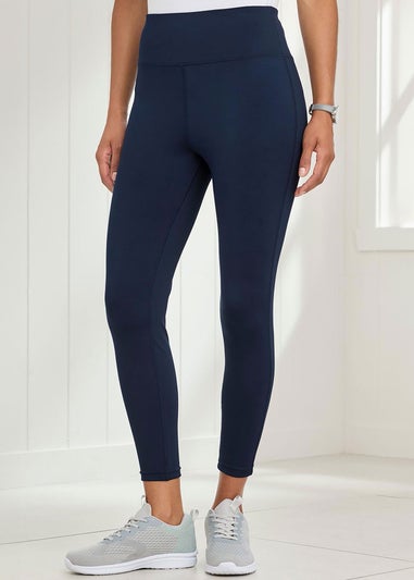 Cotton Traders Navy Stretch Leggings