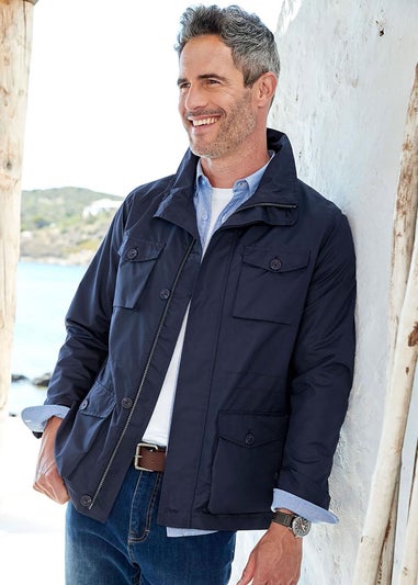 Cotton Traders Navy 3-In-1 Showerproof Jacket