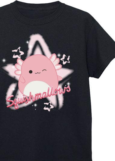 Squishmallows Archie Star Black T-Shirt (5-13 Years)